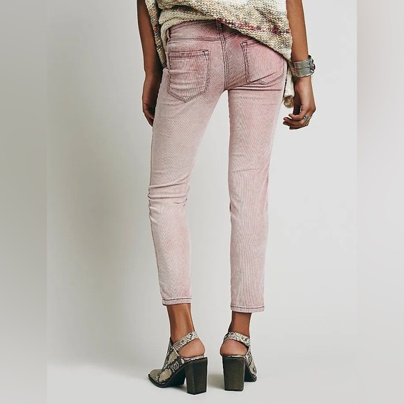 Dusty rose Free people corduroy skinny jeans - Picture 3 of 6